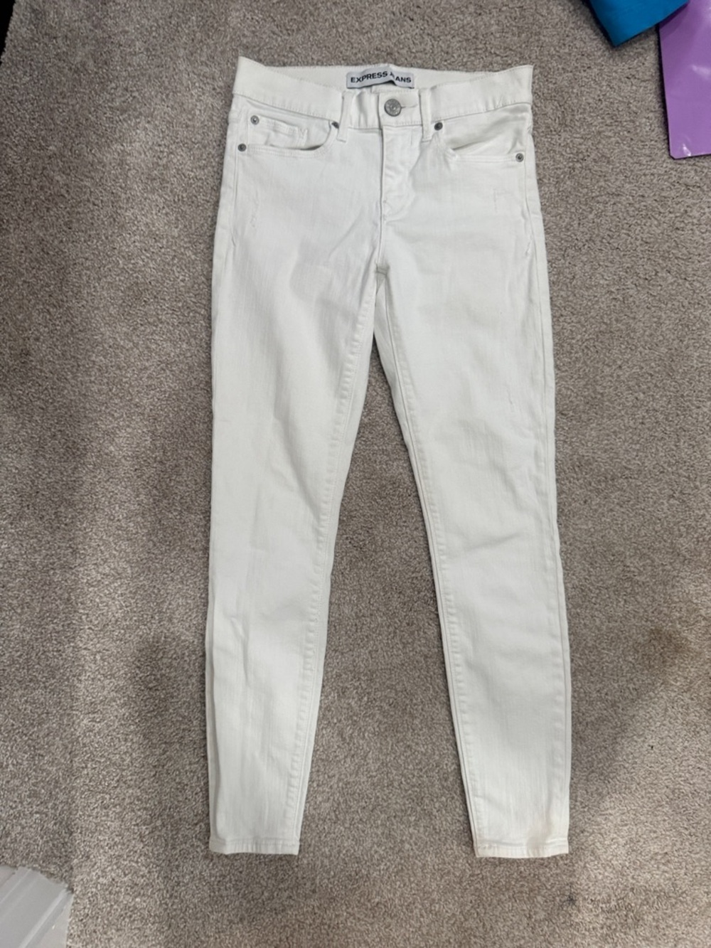 Express Ankle Legging MIA Mid Rise White Size 4